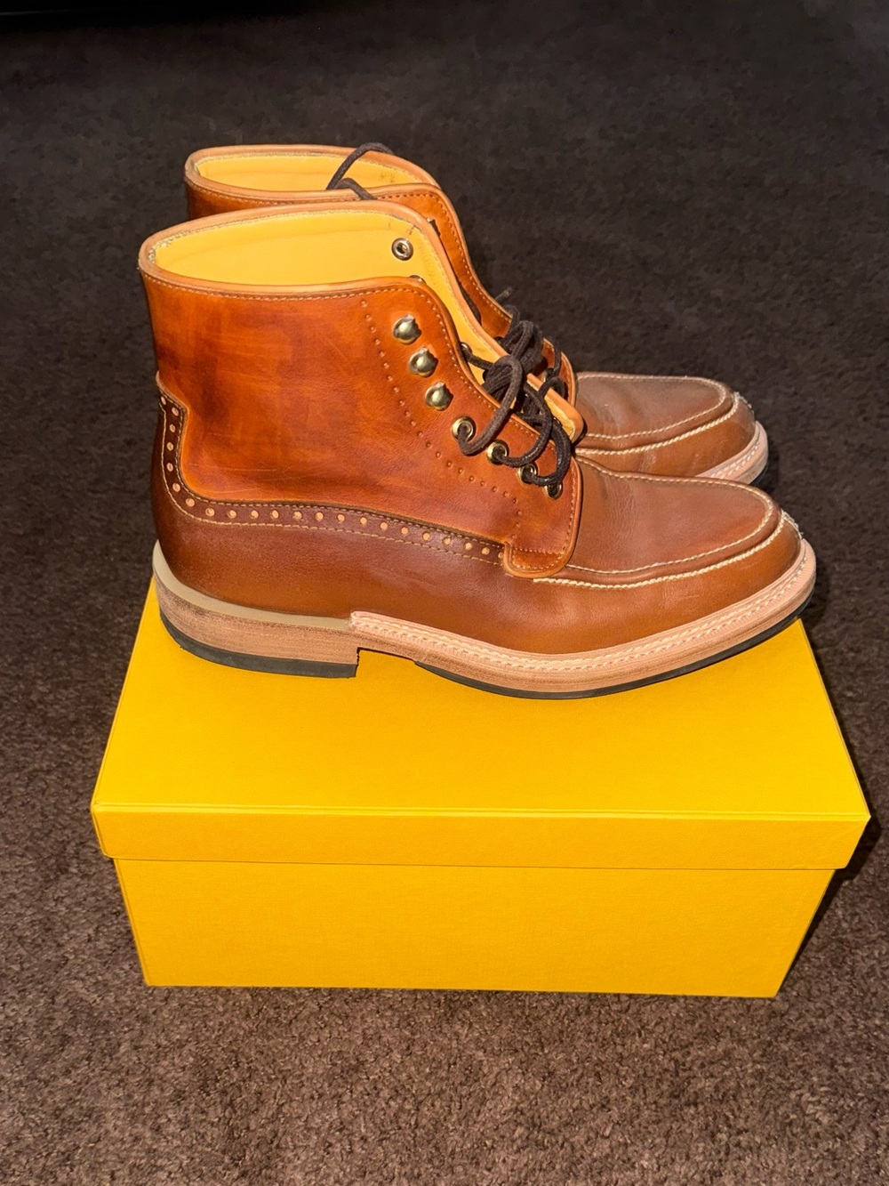 TXTURE  Men's Brown Leather  Norwegian split toe